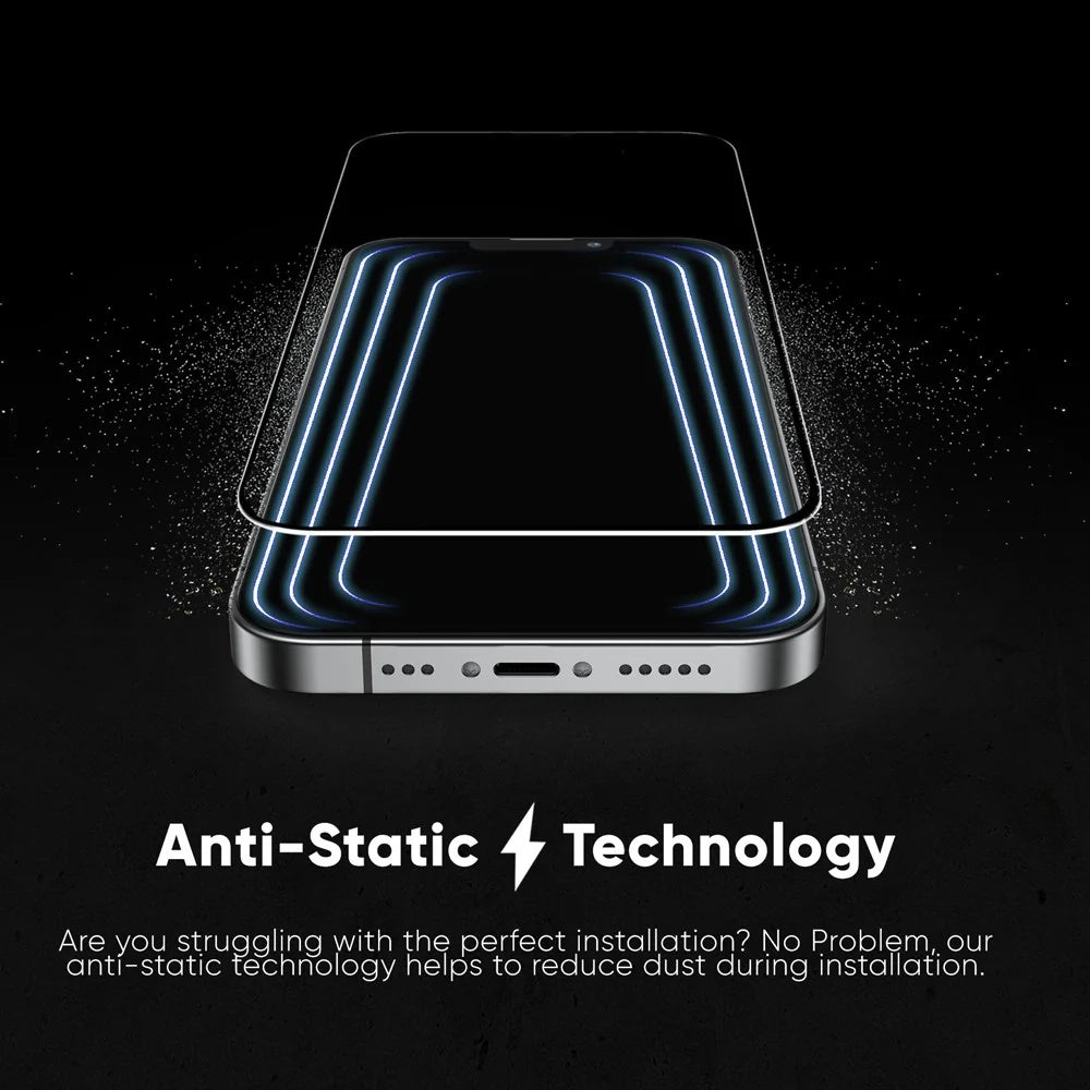 Folie de protectie Ecran Anank 5X Reinforced Invisible pentru Apple iPhone 17 Air, Sticla Securizata, Full Glue, 3D, Neagra