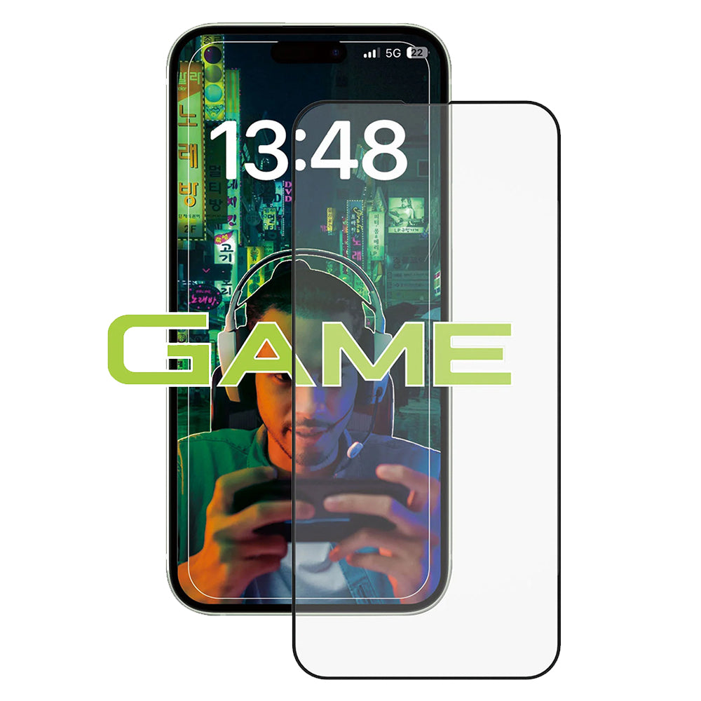 Folie de protectie Ecran Anank Anti-Fingerprint pentru Apple iPhone 15 Pro, Sticla Securizata, Full Glue, 2.5D, Neagra