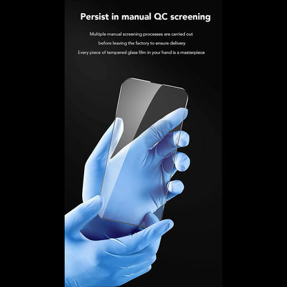 Folie de protectie Ecran Anank Anti-Fingerprint pentru Apple iPhone 15, Sticla Securizata, Full Glue, 2.5D, Neagra