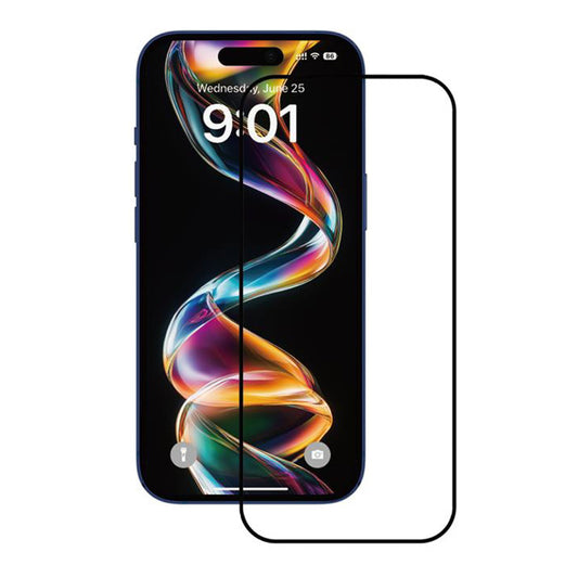 Folie de protectie Ecran Anank pentru Apple iPhone 15 Pro Max, Sticla Securizata, Full Glue, 2.5D, Set 10 bucati, Neagra
