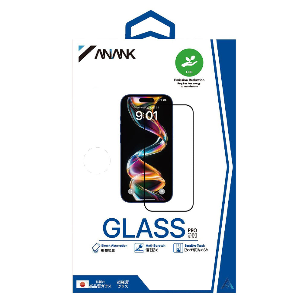Folie de protectie Ecran Anank pentru Apple iPhone 15 Pro Max, Sticla Securizata, Full Glue, 2.5D, Set 10 bucati, Neagra
