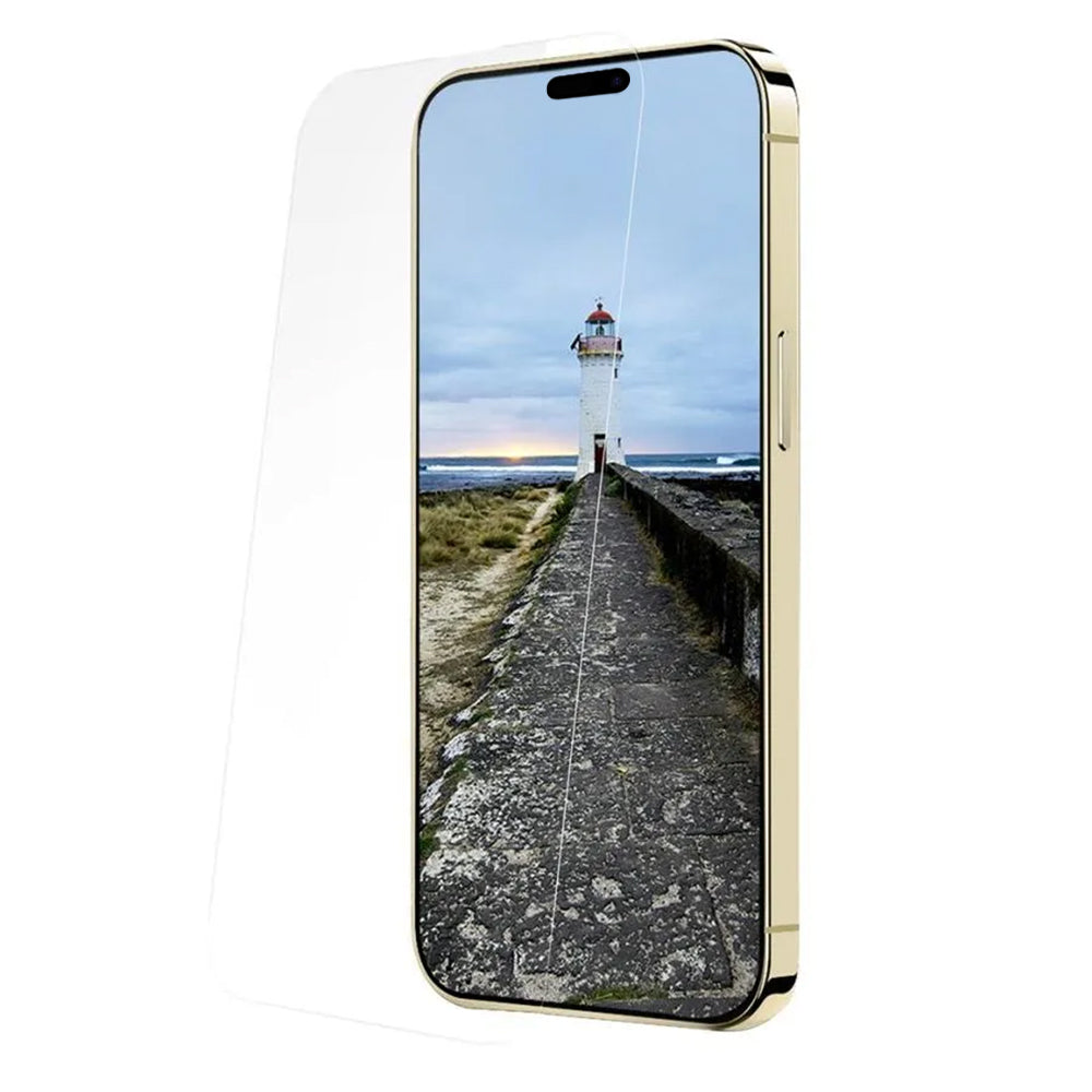 Folie de protectie Ecran Anank pentru Apple iPhone 15 Pro, Sticla Securizata, Full Glue, 3D, Set 10 bucati