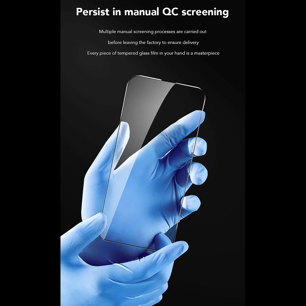 Folie de protectie Ecran Anti Blue Light Anank 3X Reinforced pentru Apple iPhone 16 Pro Max, Sticla Securizata, Full Glue, 2.5D, Neagra