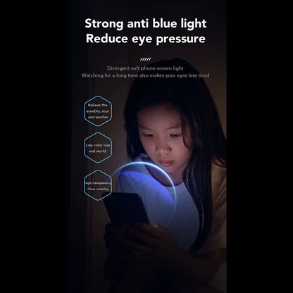 Folie de protectie Ecran Anti Blue Light Anank 3X Reinforced pentru Apple iPhone 16 Pro Max, Sticla Securizata, Full Glue, 2.5D, Neagra
