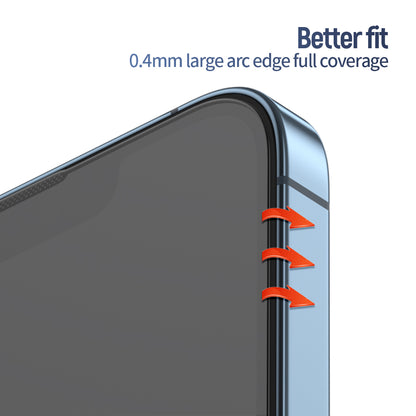 Folie de protectie Ecran Blueo Anti-Reflective HD Applicator Pro pentru Apple iPhone 16 Pro Max, Sticla Securizata, Full Glue, Neagra