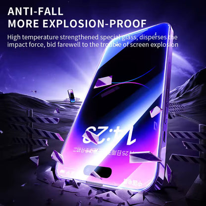Folie de protectie Ecran Blueo Anti-Static HD pentru Apple iPhone 11 / XR, Sticla Securizata, Full Glue, Neagra