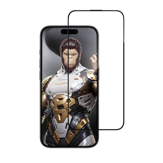Folie de protectie Ecran Blueo AR Applicator Pro pentru Apple iPhone 16 Pro, Sticla Securizata, Full Glue, 3D, Neagra