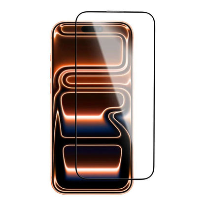 Folie de protectie Ecran Blueo Crystal Anti-Scratch Applicator pentru Apple iPhone 17 Pro / 17 / 16 Pro, Sticla Securizata, Full Glue, Neagra