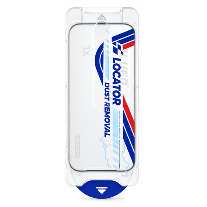 Folie de protectie Ecran Blueo Drop Resistant Applicator Pro pentru Apple iPhone 18 Pro / 17 Pro / 17 / 16 Pro, Sticla Securizata, Full Glue, Neagra