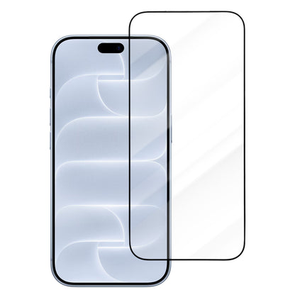 Folie de protectie Ecran Blueo Drop Resistant Applicator Pro pentru Apple iPhone 18 Pro / 17 Pro / 17 / 16 Pro, Sticla Securizata, Full Glue, Neagra