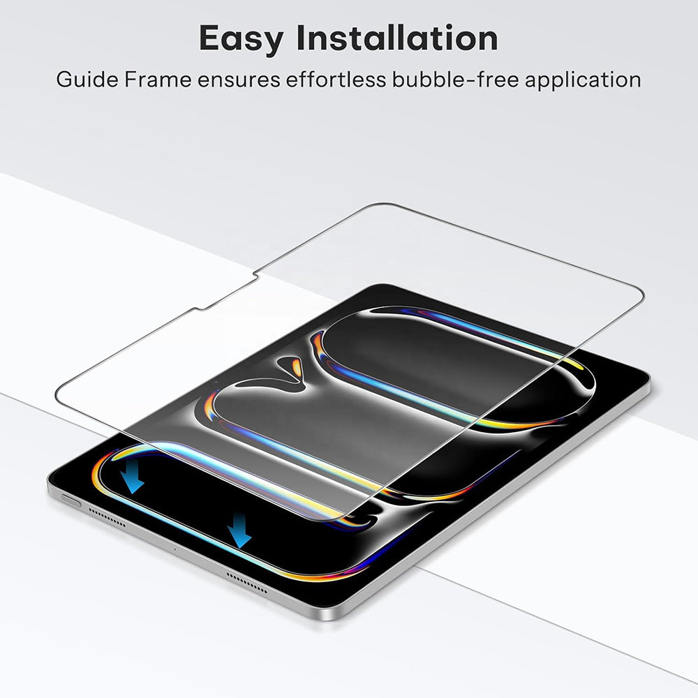 Folie de protectie Ecran Blueo HD pentru Apple iPad Air 11 (2024), Sticla Securizata, Full Glue