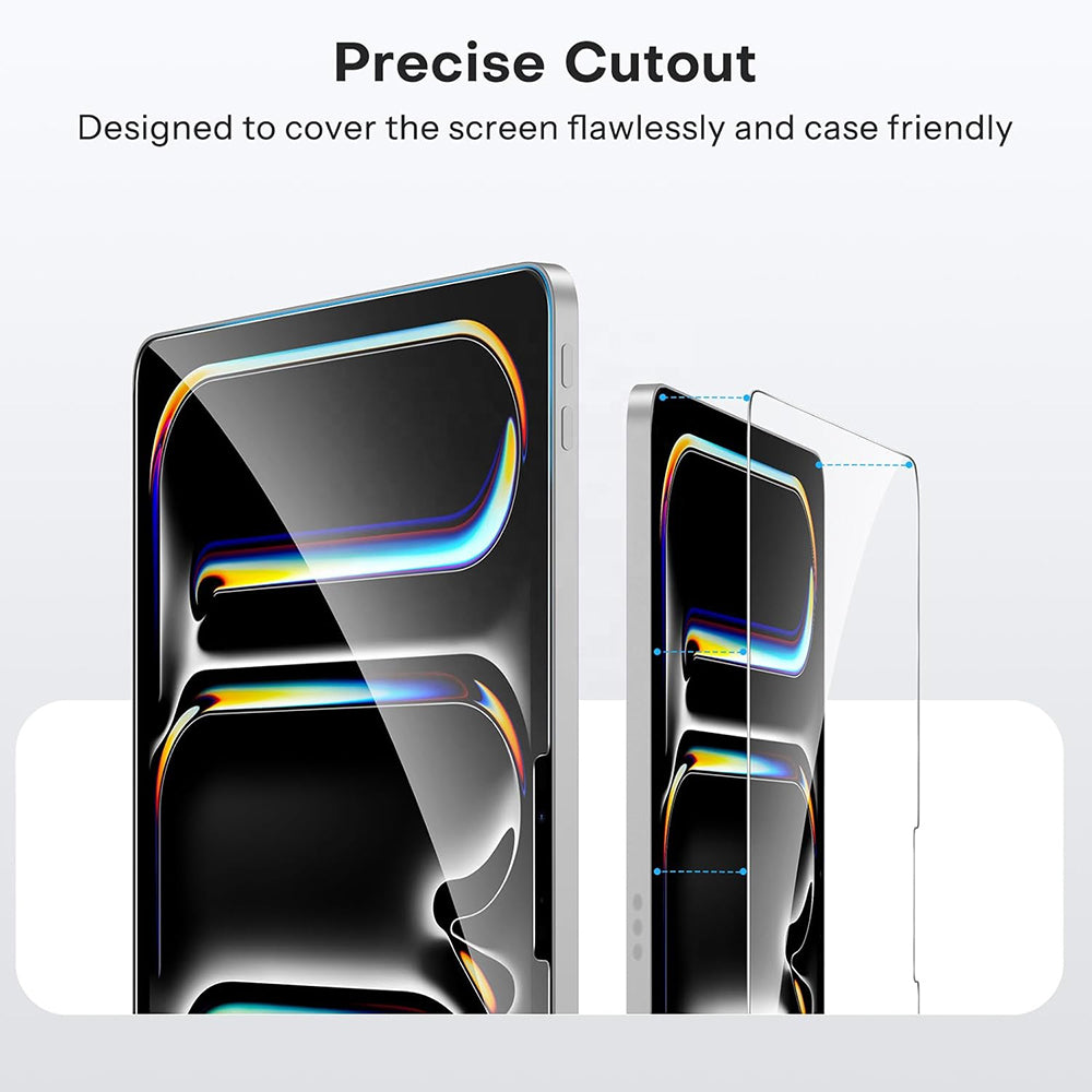 Folie de protectie Ecran Blueo HD pentru Apple iPad Air 13 (2024), Sticla Securizata, Full Glue