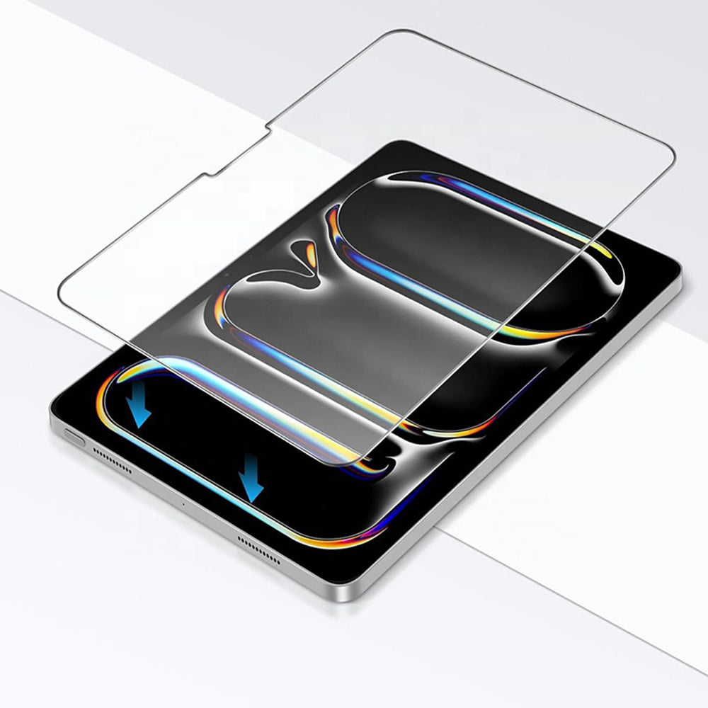 Folie de protectie Ecran Blueo HD pentru Apple iPad Pro 11 (2024), Sticla Securizata, Full Glue