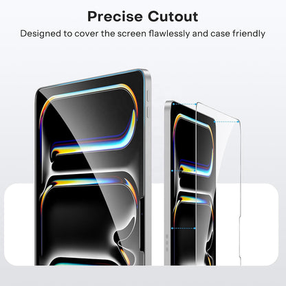 Folie de protectie Ecran Blueo HD pentru Apple iPad Pro 11 (2024), Sticla Securizata, Full Glue