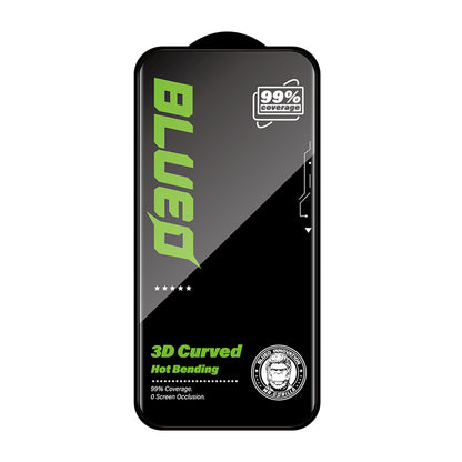 Folie de protectie Ecran Blueo HD pentru Apple iPhone 16 Pro, Sticla Securizata, Full Glue, 3D, Neagra