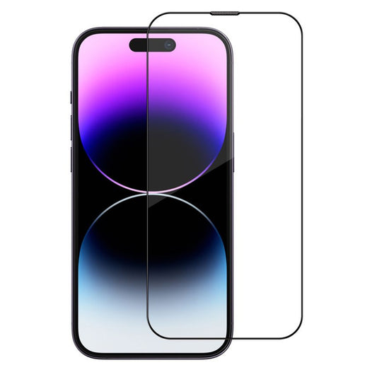 Folie de protectie Ecran Blueo Sapphire Applicator Pro pentru Apple iPhone 16 Pro, Sticla Securizata, Full Glue, Neagra