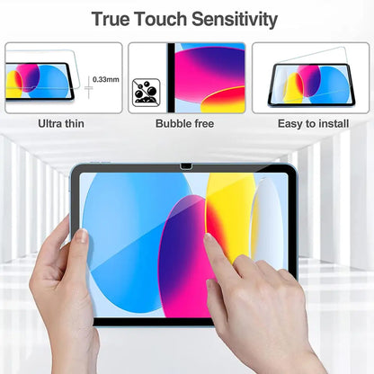 Folie de protectie Ecran Clear Lito Classic pentru Apple iPad (2025) / (2022), Sticla Securizata, Full Glue, 2.5D