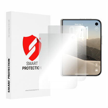 Folie de protectie Ecran Exterior Smart Protection Premium Classic pentru Apple iPhone Duo, Plastic, Set 2 bucati