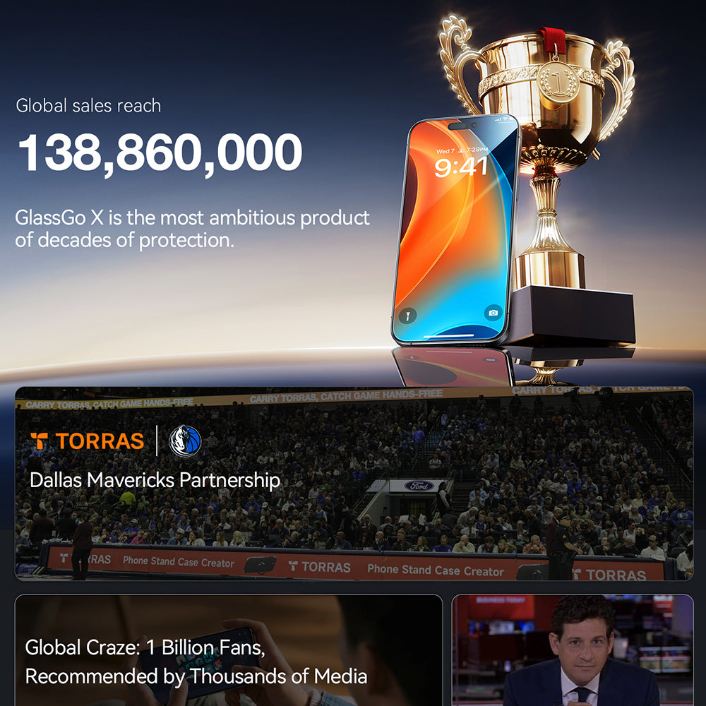 Folie de protectie Ecran Torras GlassGo Install Master pentru Apple iPhone 17 Air, Sticla Securizata, Full Glue