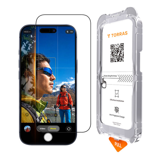 Folie de protectie Ecran Torras Sunview AR pentru Apple iPhone 18 Pro Max / 17 Pro Max, Sticla Securizata, Full Glue