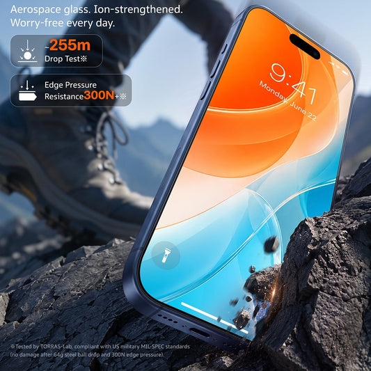 Folie de protectie Ecran Torras Sunview AR pentru Apple iPhone 18 Pro Max / 17 Pro Max, Sticla Securizata, Full Glue