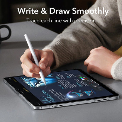 Folie de protectie Ecran ESR Armorite Paper Feel UltraFit pentru Apple iPad (2025) / (2022), Sticla Securizata, Full Glue, Set 2 bucati