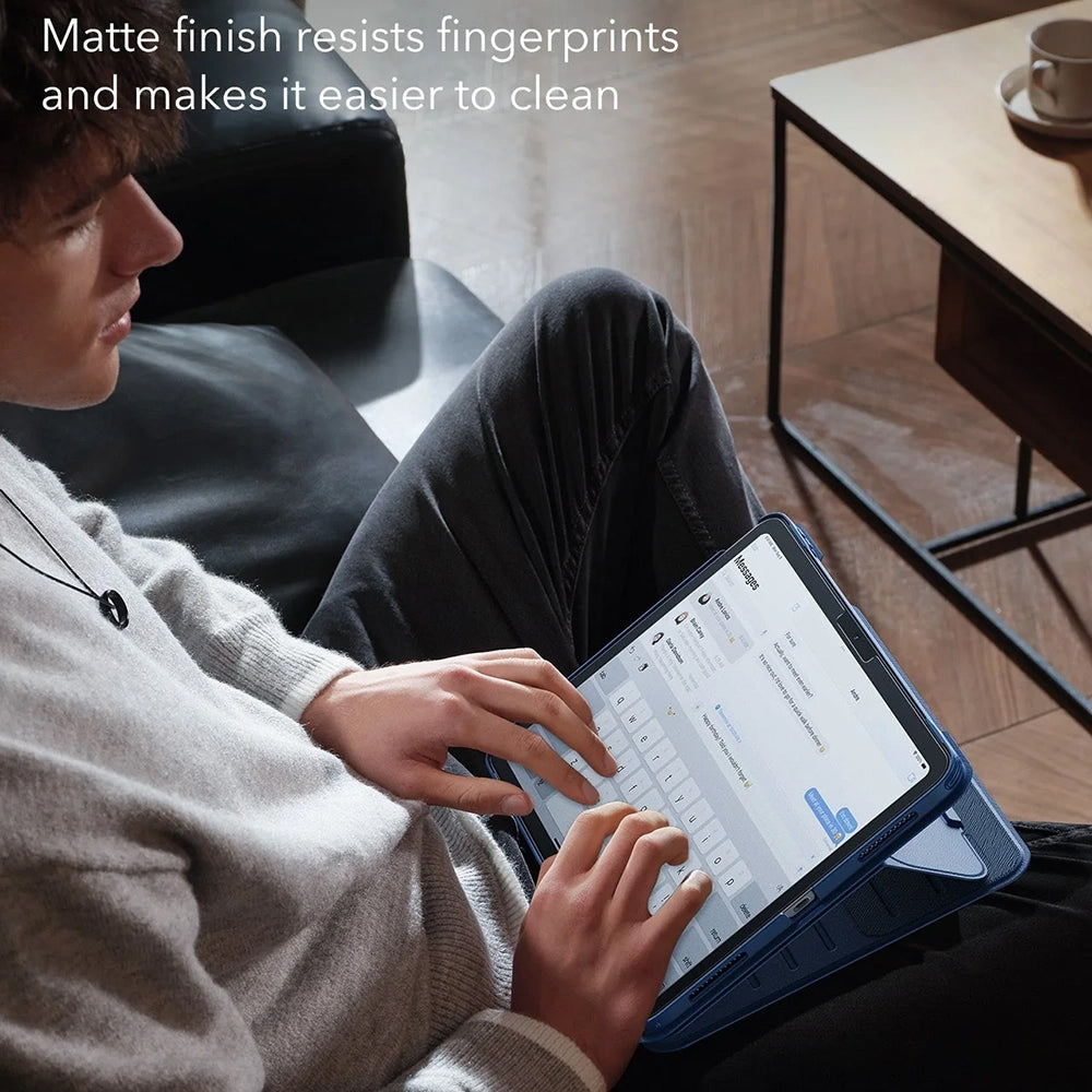 Folie de protectie Ecran ESR Armorite Paper Feel UltraFit pentru Apple iPad (2025) / (2022), Sticla Securizata, Full Glue, Set 2 bucati