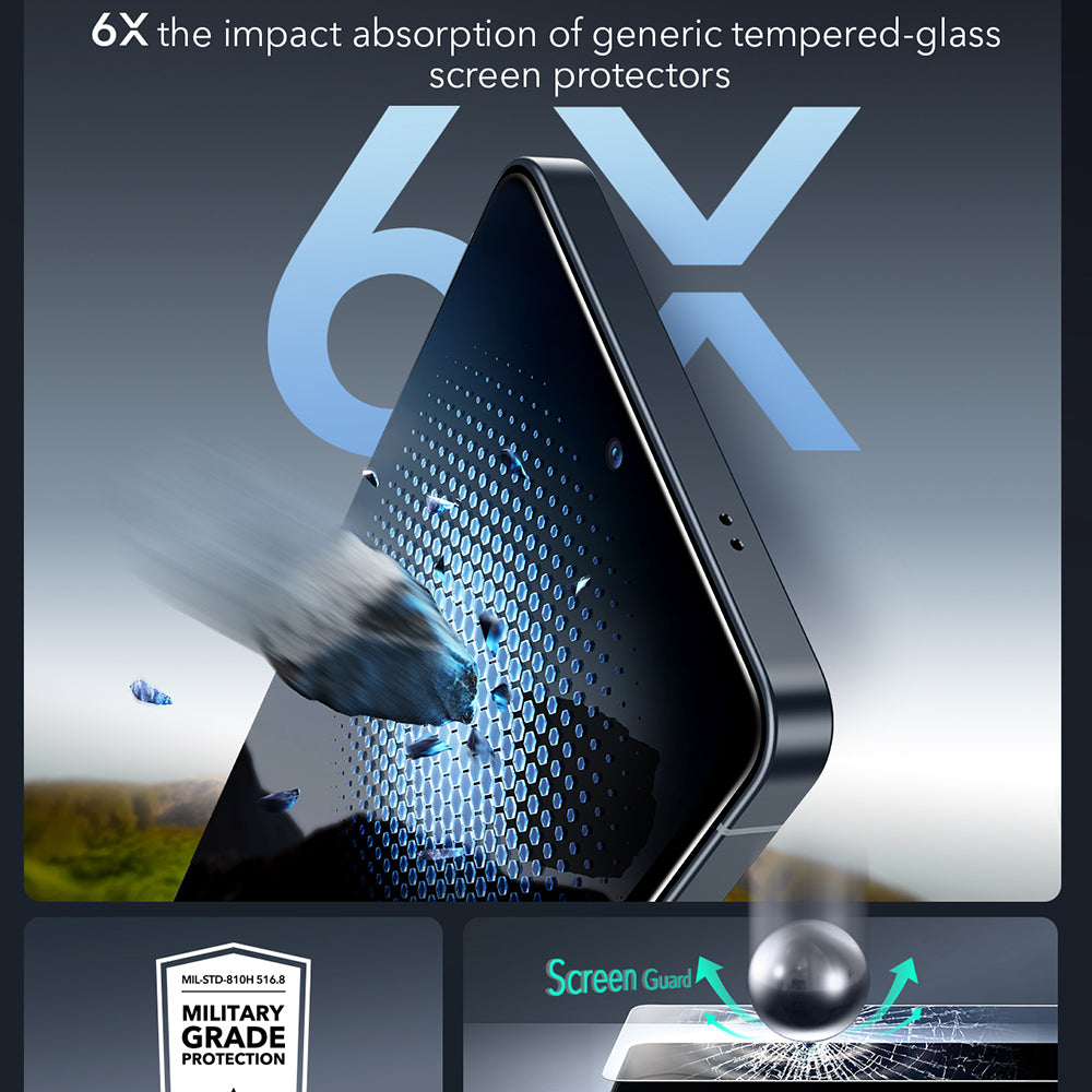 Folie de protectie Ecran ESR Armorite pentru Samsung Galaxy S26 Ultra, Sticla Securizata, Full Glue, Set 2 bucati