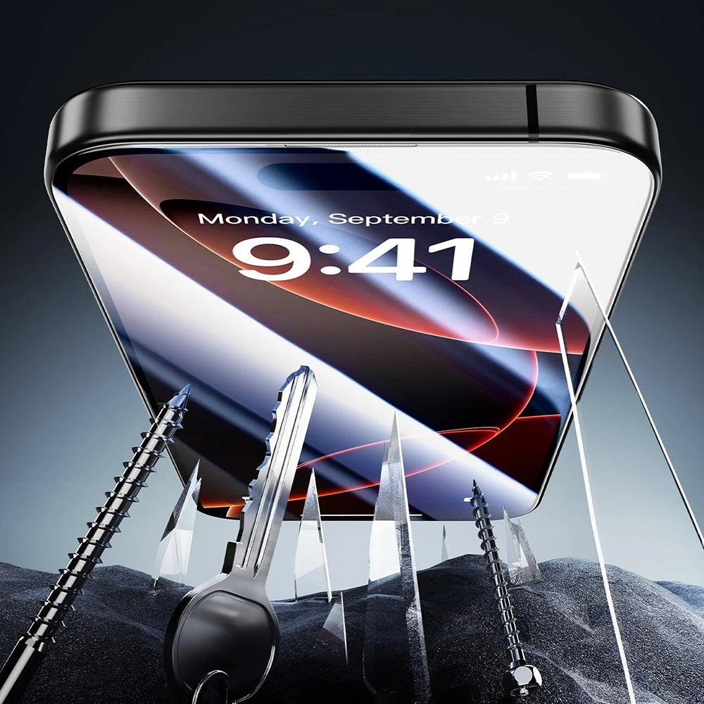 Folie de protectie Ecran ESR Armorite UltraFit pentru Apple iPhone 17 Air, Sticla Securizata, Full Glue, Set 3 bucati