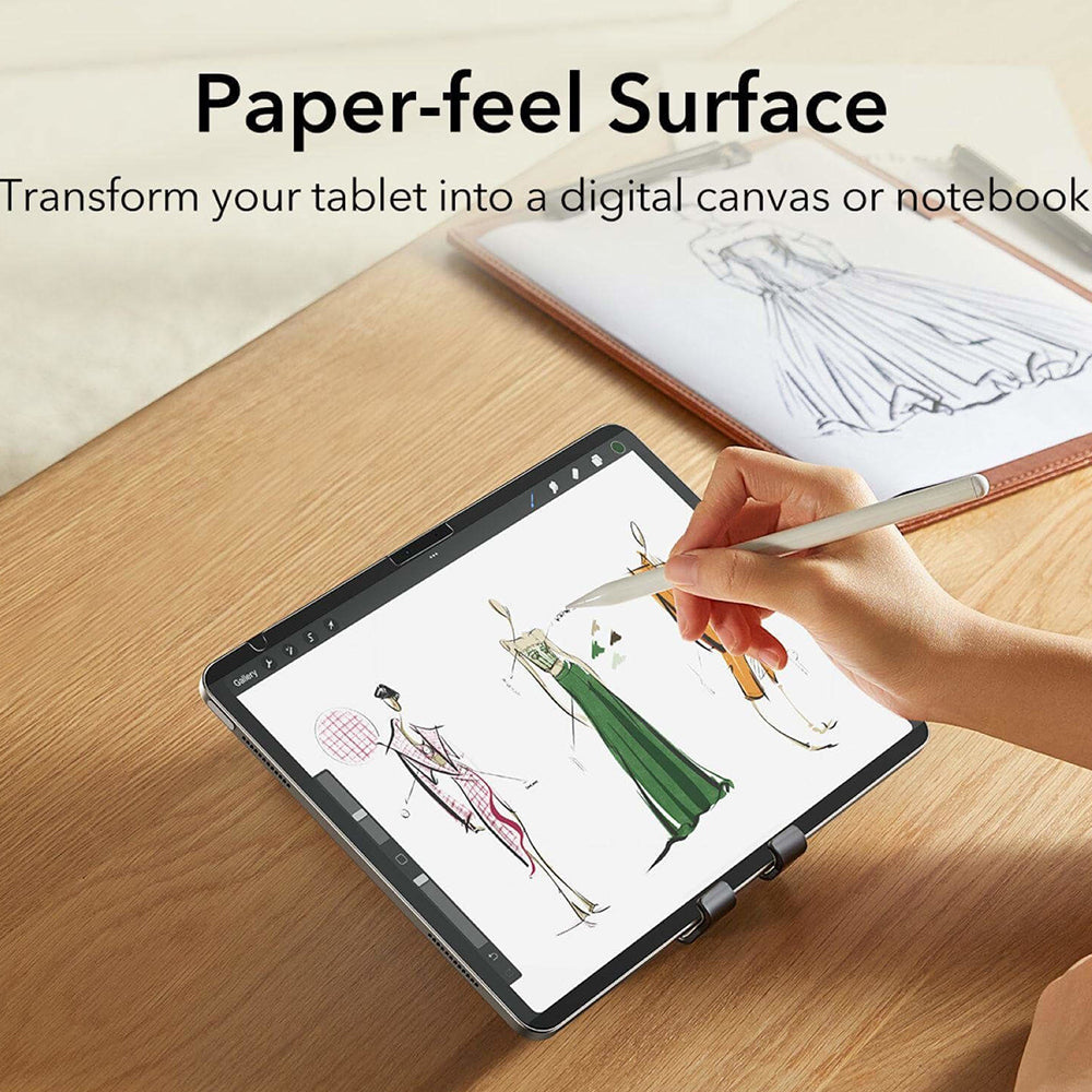 Folie de protectie Ecran ESR Paper Feel Magnetic pentru Apple iPad (2025) / (2022), Plastic