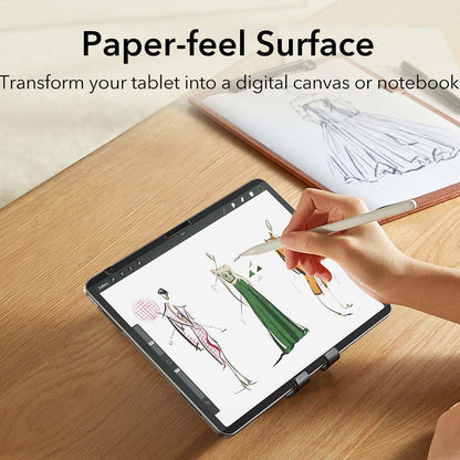 Folie de protectie Ecran ESR Paper Feel Magnetic pentru Apple iPad (2025) / (2022), Plastic