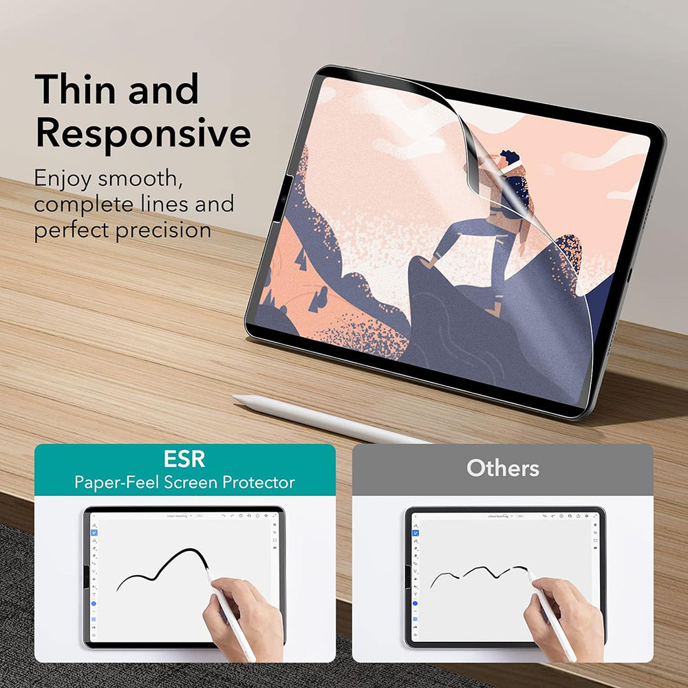 Folie de protectie Ecran ESR Paper Feel Magnetic pentru Apple iPad Air 11 (2026) / Air 11 (2025), Plastic