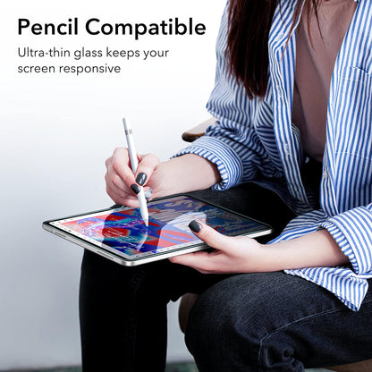 Folie de protectie Ecran ESR pentru Apple iPad (2025) / (2022), Sticla Securizata, Full Glue, Set 2 bucati