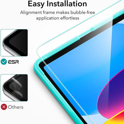 Folie de protectie Ecran ESR pentru Apple iPad (2025) / (2022), Sticla Securizata, Full Glue, Set 2 bucati
