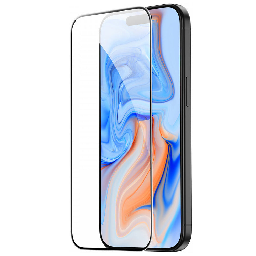 Folie de protectie Ecran ESR pentru Apple iPhone 15, Sticla Securizata, Full Glue, Neagra