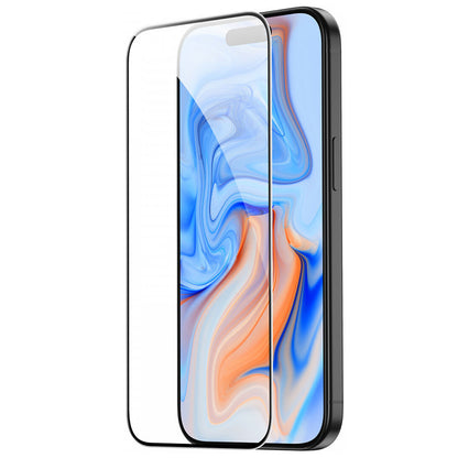 Folie de protectie Ecran ESR pentru Apple iPhone 15, Sticla Securizata, Full Glue, Neagra