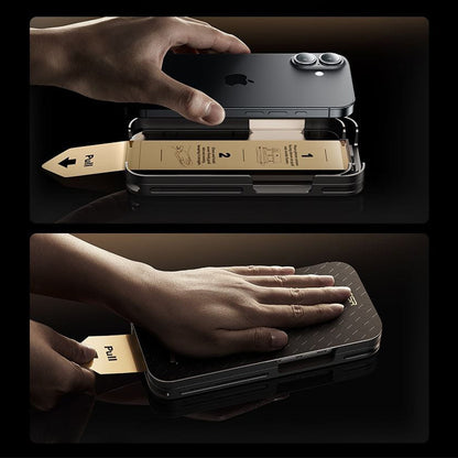 Folie de protectie Ecran ESR UltraFit Armorite Pro pentru Apple iPhone 17 / 16 Pro, Sticla Securizata, Full Glue, Neagra