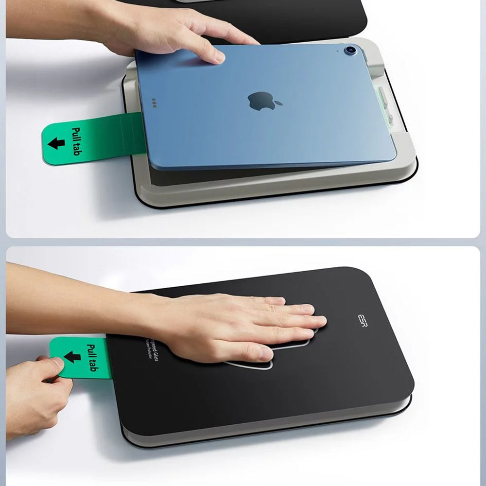 Folie de protectie Ecran ESR UltraFit pentru Apple iPad (2025) / (2022), Sticla Securizata, Full Glue, Set 2 bucati