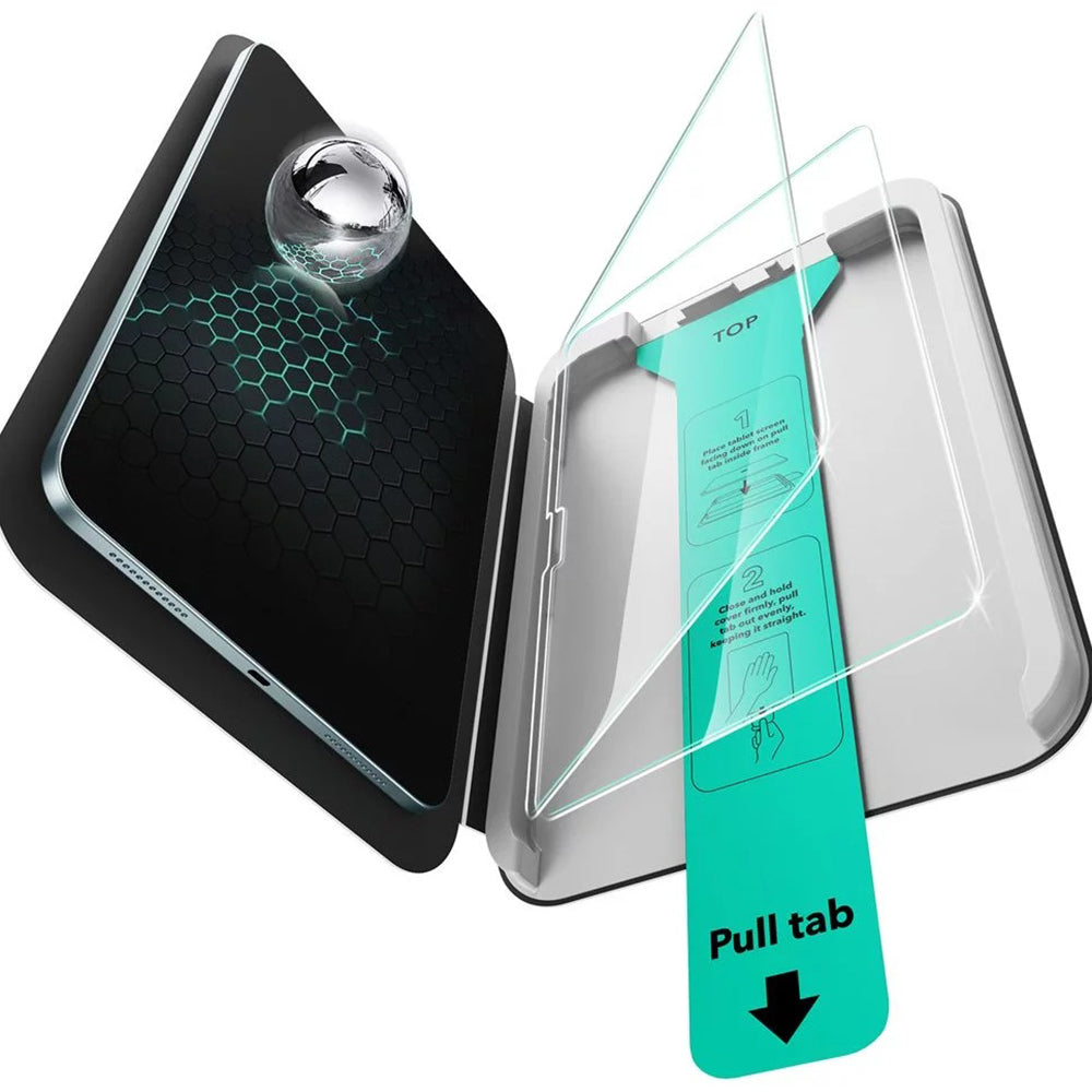 Folie de protectie Ecran ESR UltraFit pentru Apple iPad Air 11 (2025) / Air 11 (2024), Sticla Securizata, Full Glue, Set 2 bucati