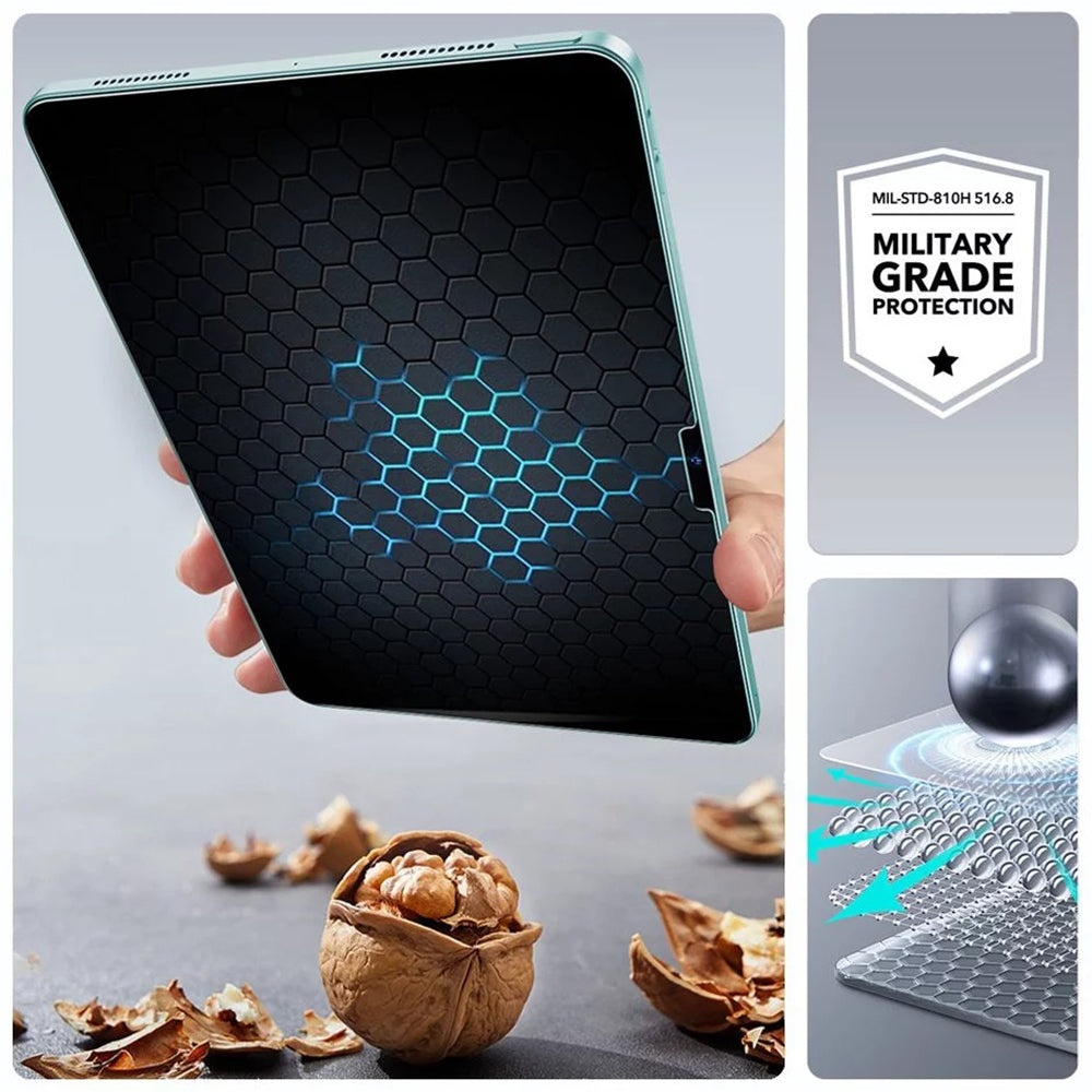 Folie de protectie Ecran ESR UltraFit pentru Apple iPad Air 13 (2025) / Air 13 (2024), Sticla Securizata, Full Glue, Set 2 bucati