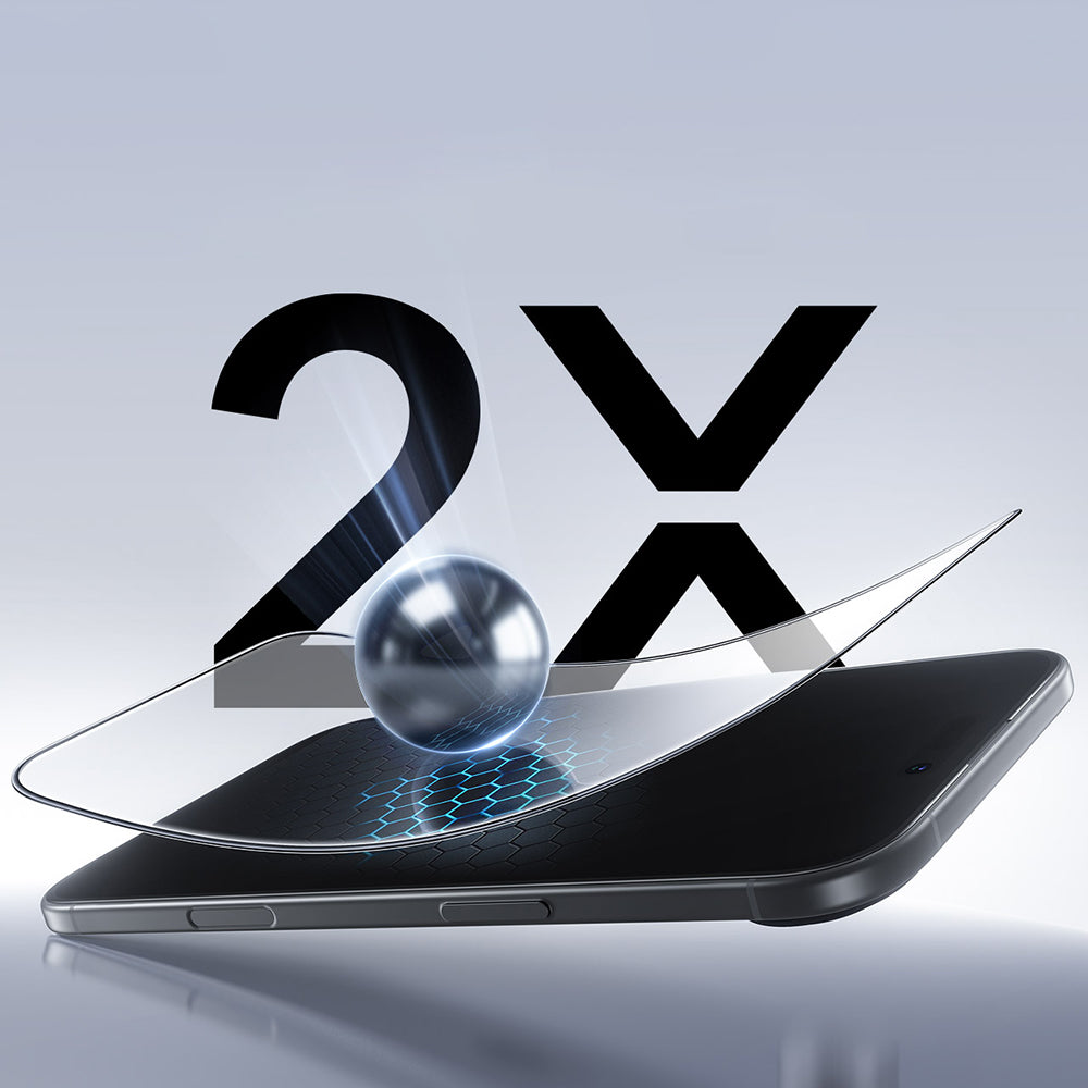 Folie de protectie Ecran ESR UltraFit pentru Apple iPhone 17 Pro, Sticla Securizata, Full Glue, Neagra