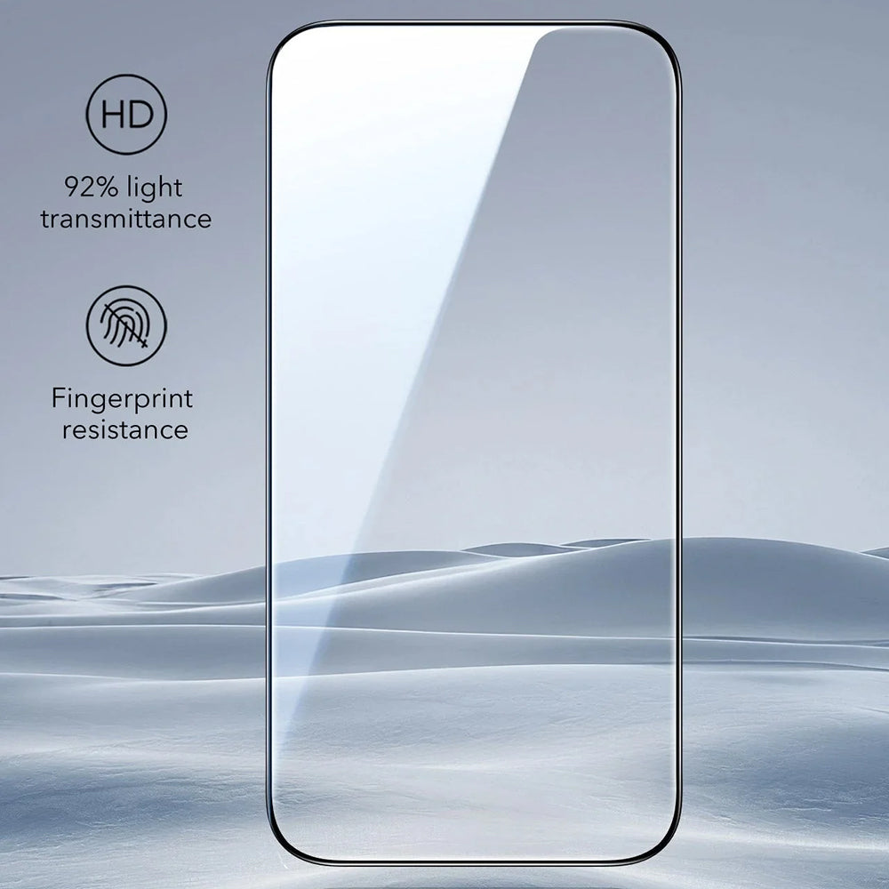 Folie de protectie Ecran ESR UltraFit pentru Apple iPhone 17 Pro, Sticla Securizata, Full Glue, Set 3 bucati
