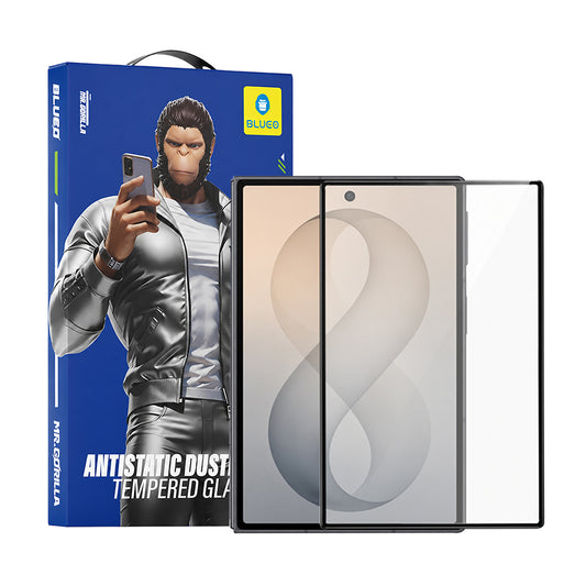 Folie de protectie Ecran Exterior Blueo HD pentru Samsung Galaxy Z Fold8 F971, Sticla Securizata, Full Glue, 2.5D, Neagra