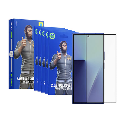 Folie de protectie Ecran Exterior Blueo HD pentru Samsung Galaxy Z Fold8 Ultra F971, Sticla Securizata, Full Glue, 2.5D, Set 5 bucati, Neagra