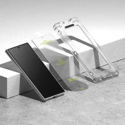 Folie de protectie Ecran Exterior Ringke Easy Slide pentru Samsung Galaxy Z Fold7 F966, Sticla Securizata, Full Glue, Set 2 bucati