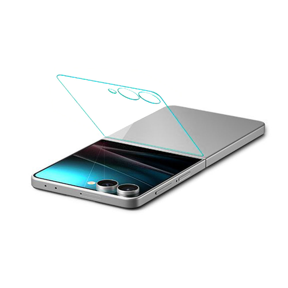 Folie de protectie Ecran Exterior Spigen GlastR EZ FIT pentru Samsung Galaxy Z Flip7 F766, Sticla Securizata, Full Glue