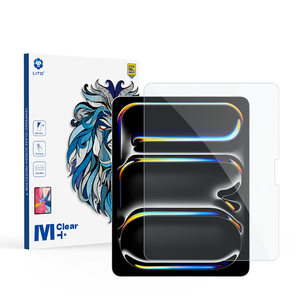 Folie de protectie Ecran Lito Classic pentru Apple iPad Air 13 (2026) / Pro 13 (2025), Sticla Securizata, Full Glue, 2.5D