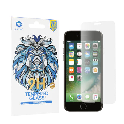 Folie de protectie Ecran Lito Classic pentru Apple iPhone SE (2022) / SE (2020) / 8 / 7, Sticla Securizata, Full Glue, 2.5D