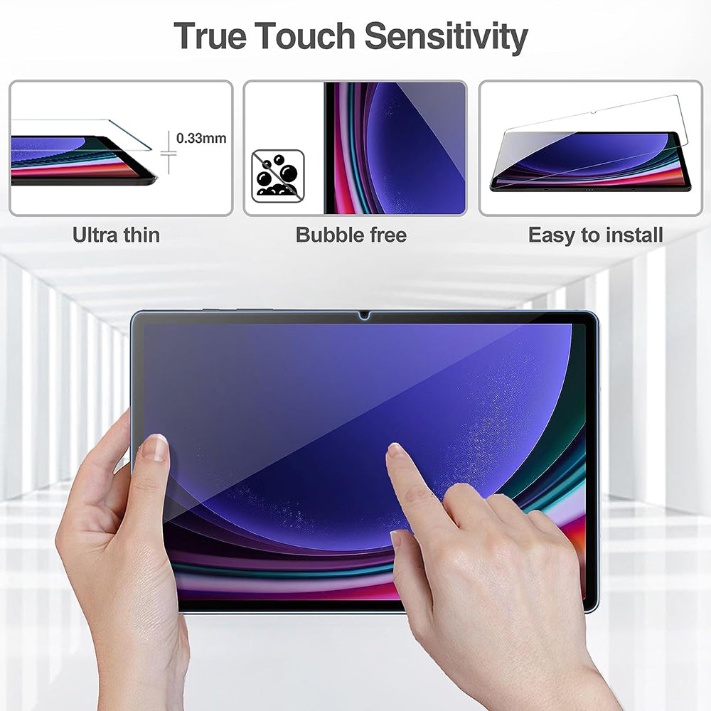 Folie de protectie Ecran Lito Classic pentru Samsung Galaxy Tab S10+ / Tab S9 FE+ / Tab S9+, Sticla Securizata, Full Glue, 2.5D