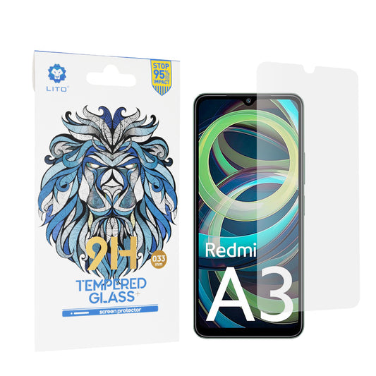 Folie de protectie Ecran Lito Classic pentru Xiaomi Redmi A3x / A3, Sticla Securizata, Full Glue, 2.5D